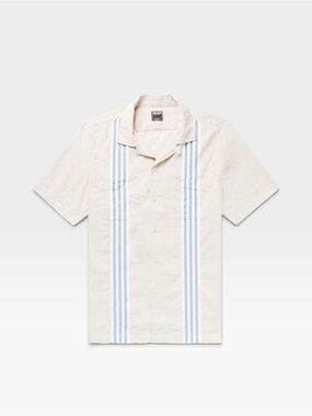 Todd Snyder - Camp-Collar Striped Cotton and Linen-Blend Shirt - Cream